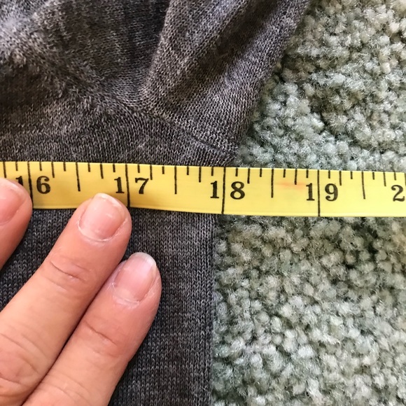 GAP Dark Gray Cardigan Sweater, Button Up Front, Grey Sweater, Lightweight, M - Picture 13 of 14